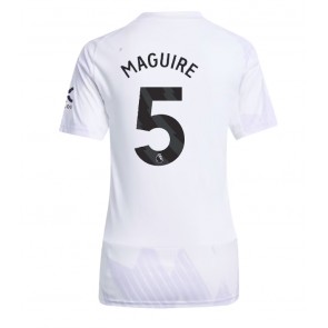 Manchester United Harry Maguire #5 Segunda Equipación Mujer 2025-26 Manga Corta